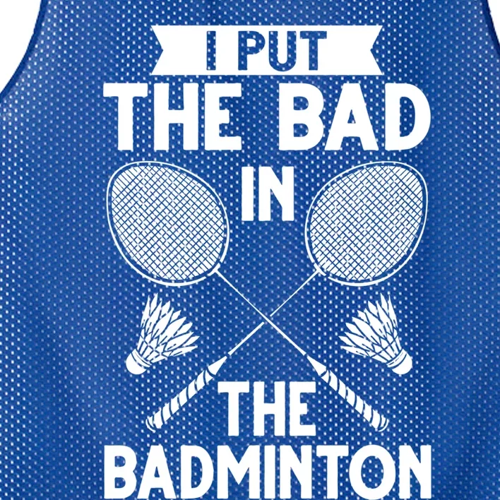 Badminton Shuttlecock Racket Birdie Player Cute Gift Mesh Reversible Basketball Jersey Tank