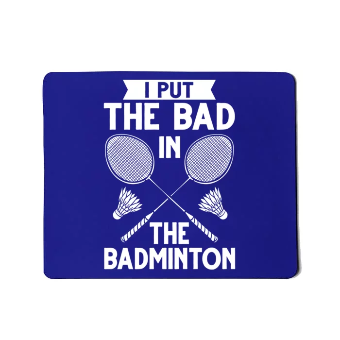 Badminton Shuttlecock Racket Birdie Player Cute Gift Mousepad