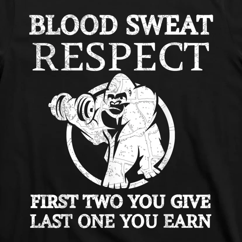 Blood Sweat Respect First Two You Give Last One You Earn T-Shirt