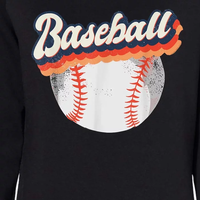 Baseball Sport Retro Womens California Wash Sweatshirt