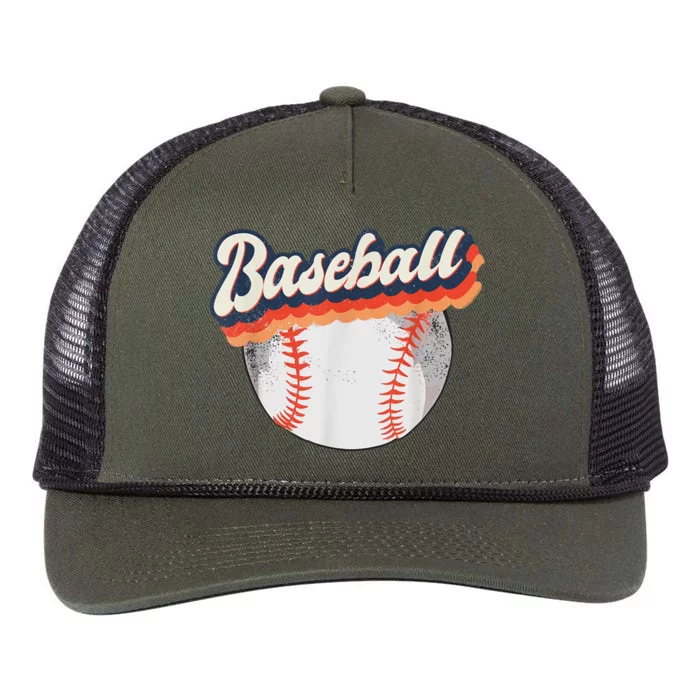 Baseball Sport Retro Retro Rope Trucker Hat Cap