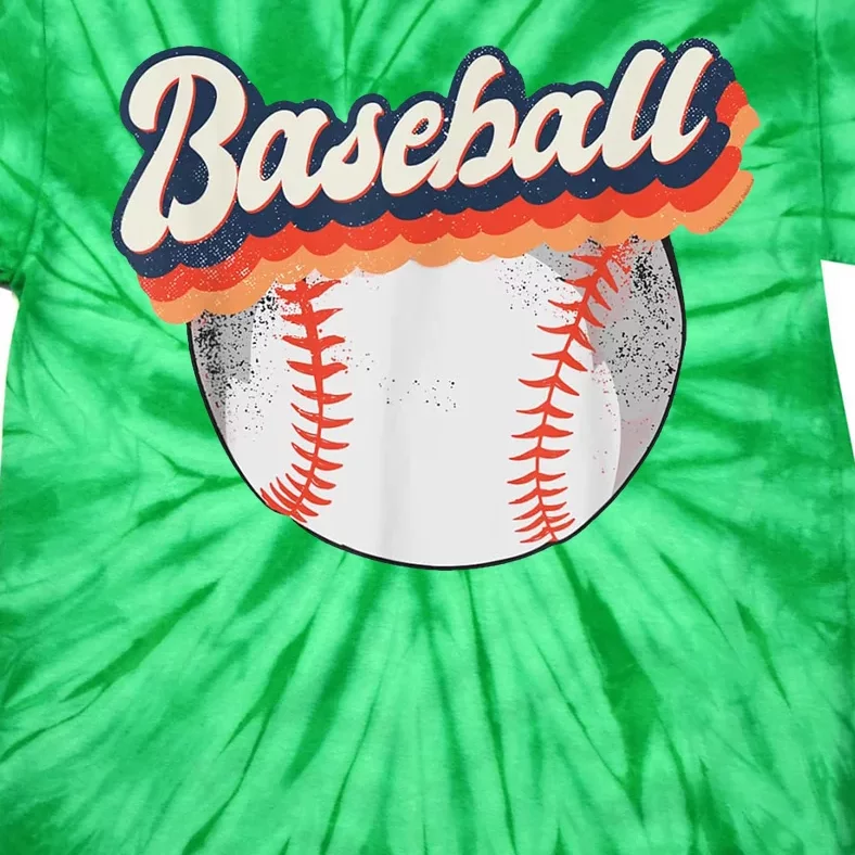 Baseball Sport Retro Tie-Dye T-Shirt