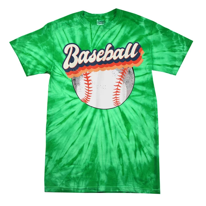 Baseball Sport Retro Tie-Dye T-Shirt