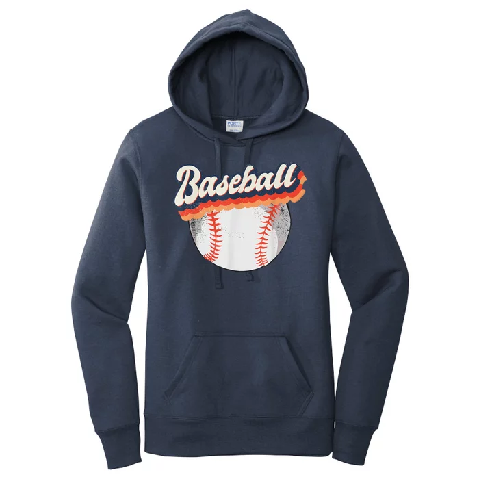 Baseball Sport Retro Women's Pullover Hoodie