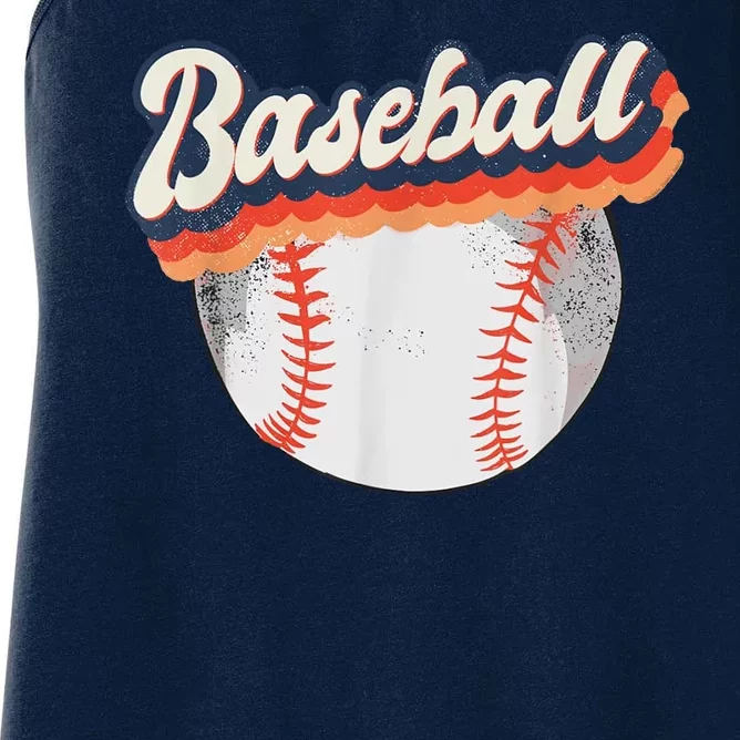 Baseball Sport Retro Women's Racerback Tank