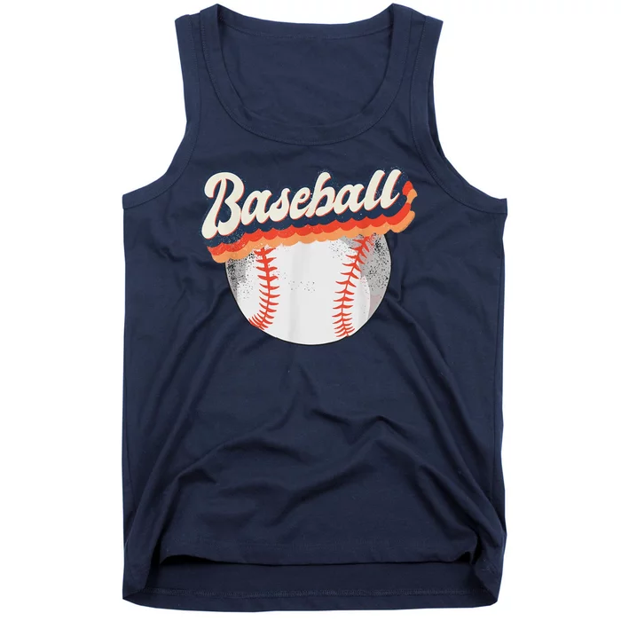 Baseball Sport Retro Tank Top