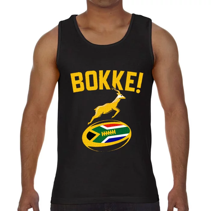 Bokke! Springbok Rugby South African Flag Comfort Colors® Tank Top