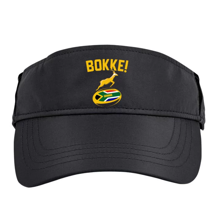 Bokke! Springbok Rugby South African Flag Adult Drive Performance Visor