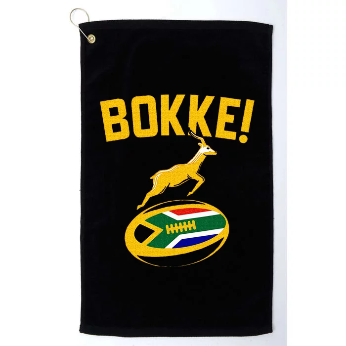 Bokke! Springbok Rugby South African Flag Platinum Collection Golf Towel