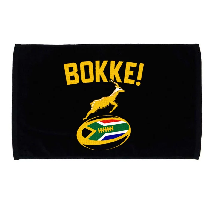 Bokke! Springbok Rugby South African Flag Microfiber Hand Towel