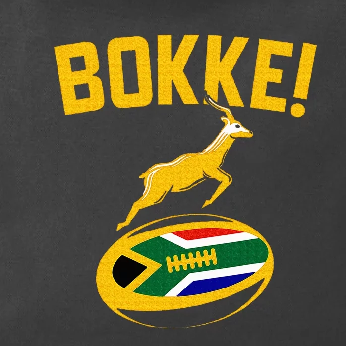 Bokke! Springbok Rugby South African Flag Zip Tote Bag