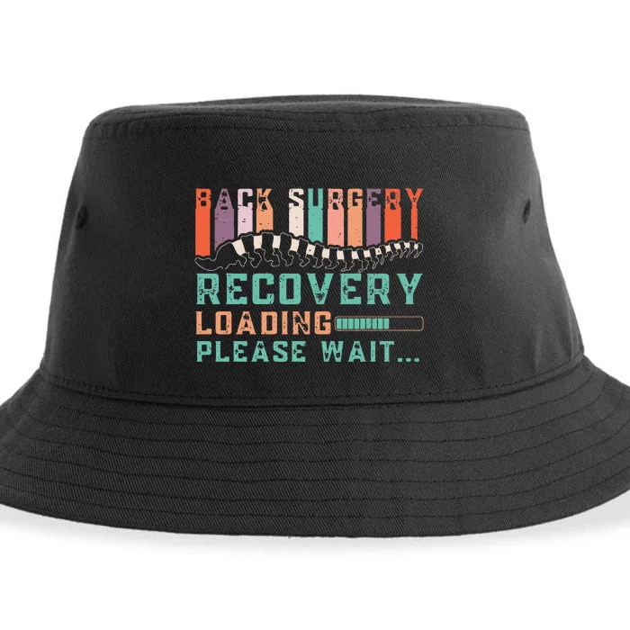 Back Surgery Recovery Funny Spinal Fusion Get Well Soon Sustainable Bucket Hat