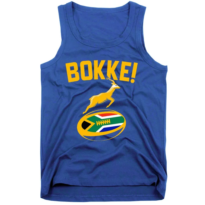 Bokke! Springbok Rugby South African Flag Tank Top