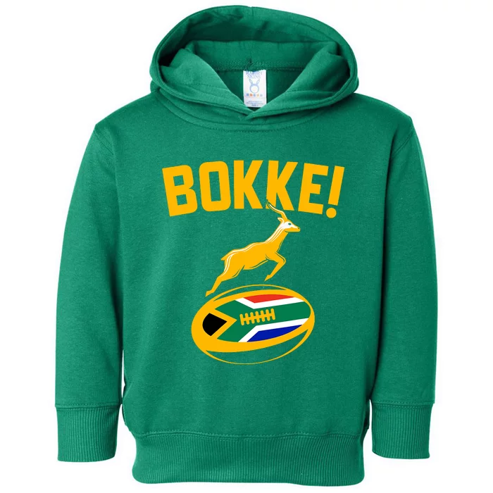 Bokke! Springbok Rugby South African Flag Toddler Hoodie