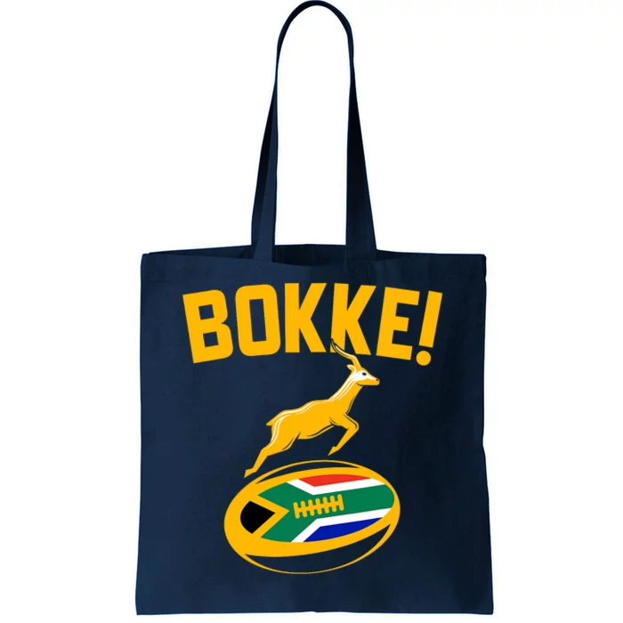 Bokke! Springbok Rugby South African Flag Tote Bag