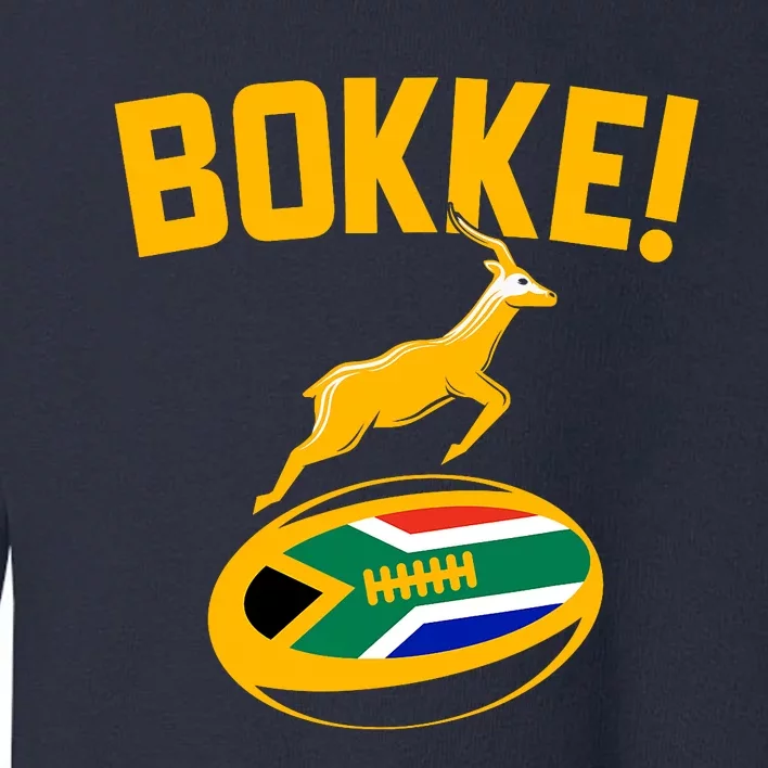 Bokke! Springbok Rugby South African Flag Toddler Sweatshirt