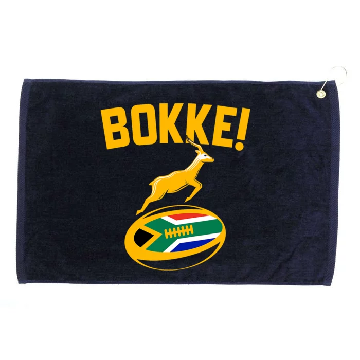 Bokke! Springbok Rugby South African Flag Grommeted Golf Towel