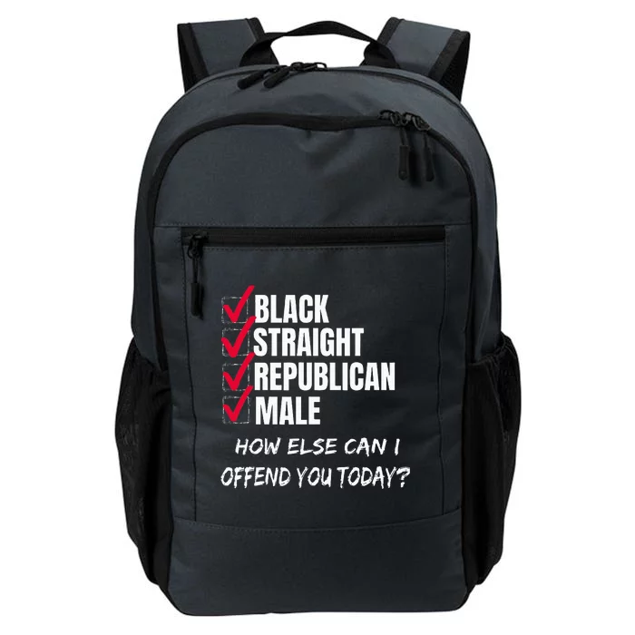 Black Straight Republican Male How Can I Offend You Daily Commute Backpack