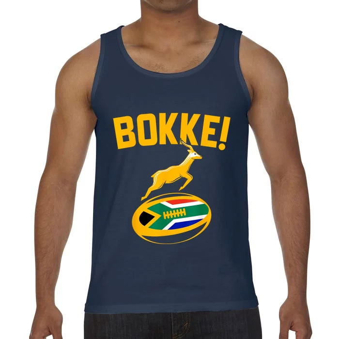 Bokke! Springbok Rugby South African Flag Comfort Colors® Tank Top