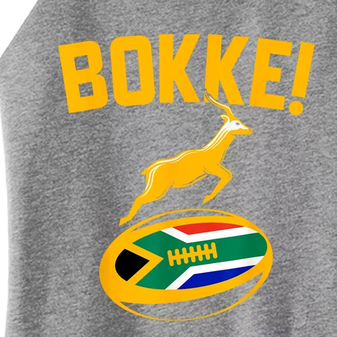 Bokke! Springbok Rugby South African Flag Women’s Perfect Tri Rocker Tank