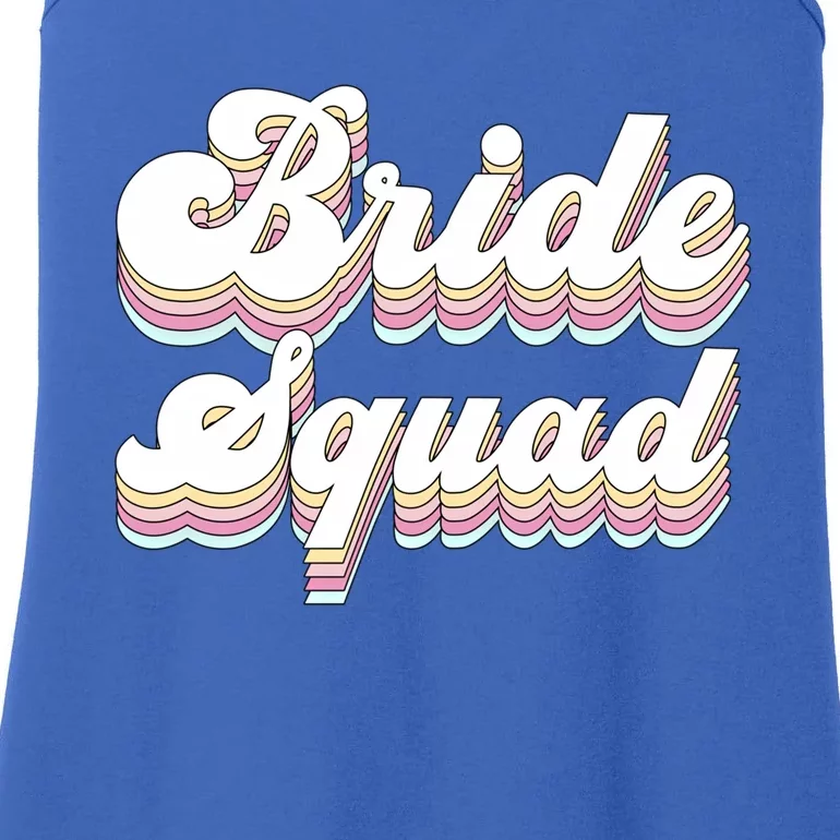 Bride Squad Retro Bachelorette Party Bridesmaids Meaningful Gift Ladies Essential Tank