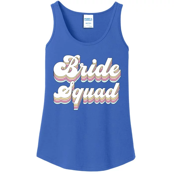 Bride Squad Retro Bachelorette Party Bridesmaids Meaningful Gift Ladies Essential Tank