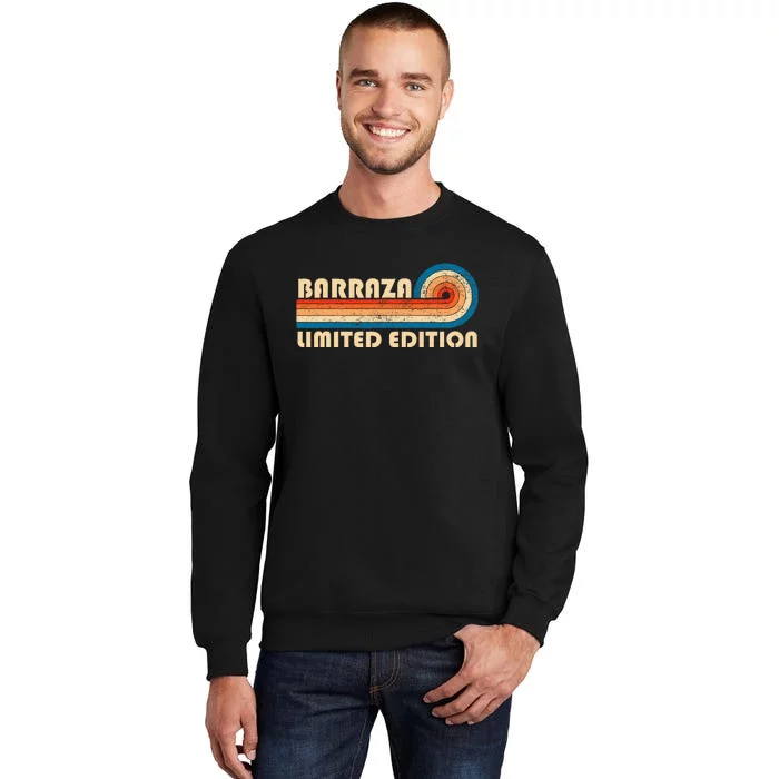 Barraza Surname Retro 80s 90s Birthday Sweatshirt