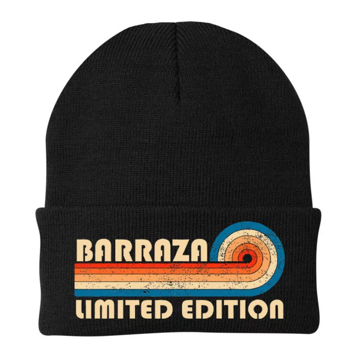 Barraza Surname Retro 80s 90s Birthday Knit Cap Winter Beanie