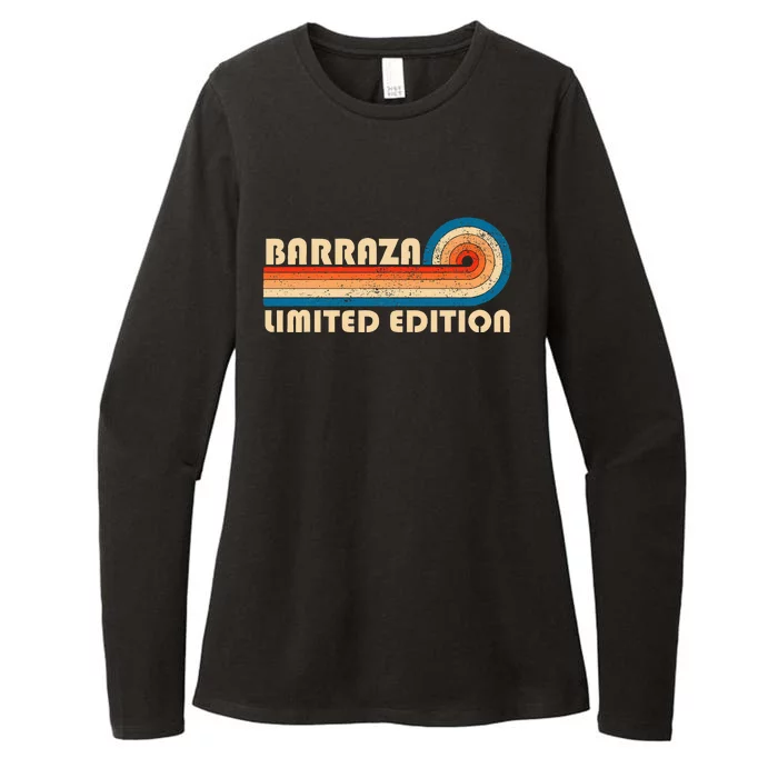 Barraza Surname Retro 80s 90s Birthday Womens CVC Long Sleeve Shirt