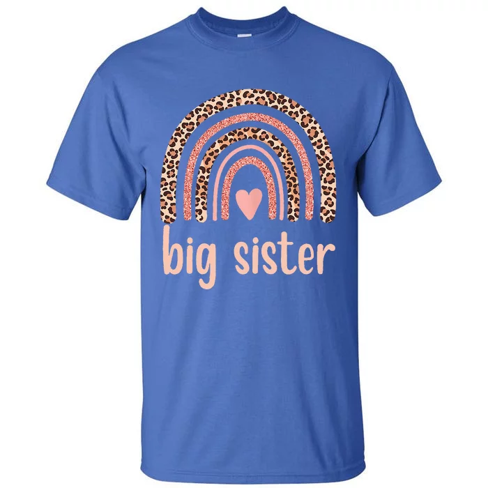 Big Sister Rainbow Leopard Cute Big Sister Tall T-Shirt