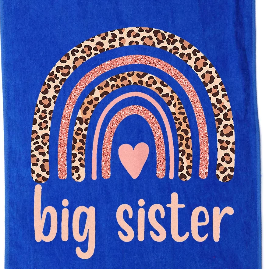 Big Sister Rainbow Leopard Cute Big Sister Platinum Collection Golf Towel