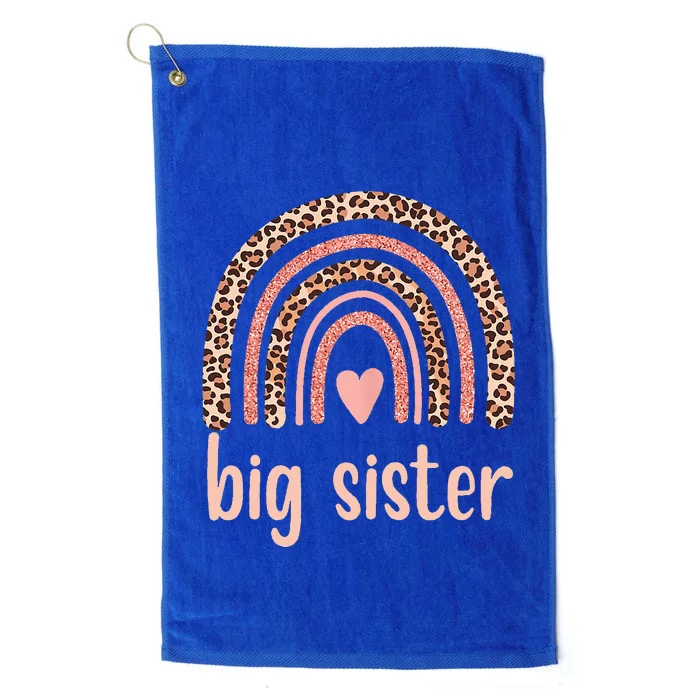 Big Sister Rainbow Leopard Cute Big Sister Platinum Collection Golf Towel