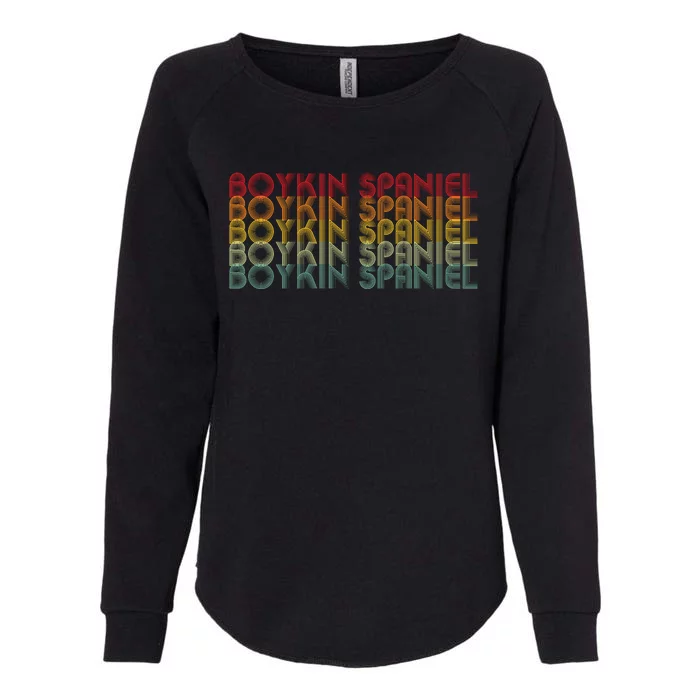 Boykin Spaniel Retro Design Womens California Wash Sweatshirt