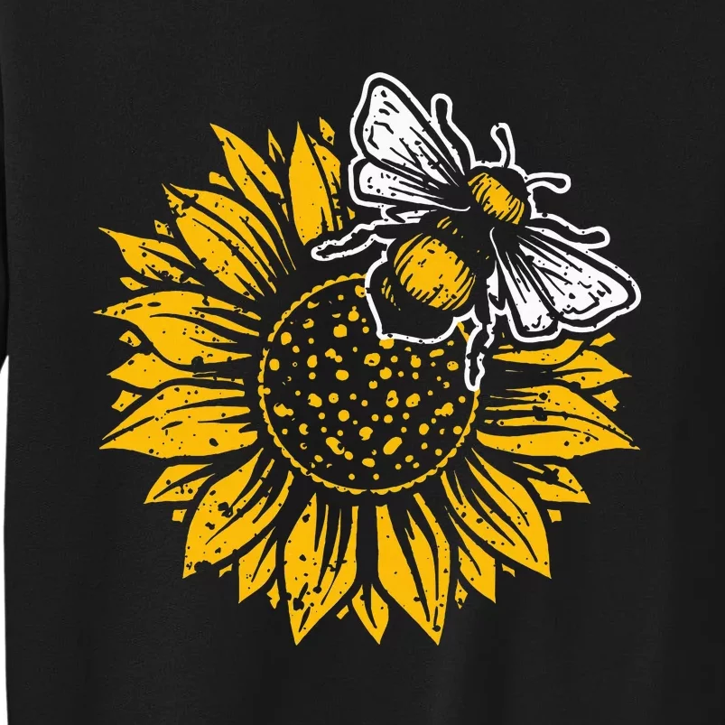 Bumblebee Sunflower Springtime Save The Bees Honeybee Sweatshirt