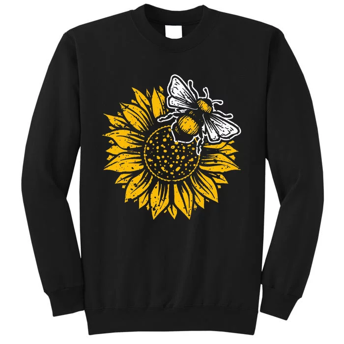 Bumblebee Sunflower Springtime Save The Bees Honeybee Sweatshirt