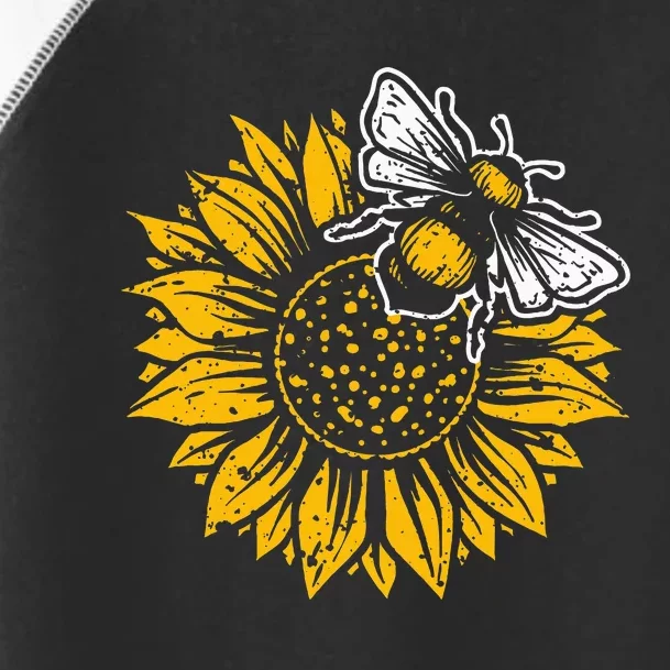 Bumblebee Sunflower Springtime Save The Bees Honeybee Toddler Fine Jersey T-Shirt