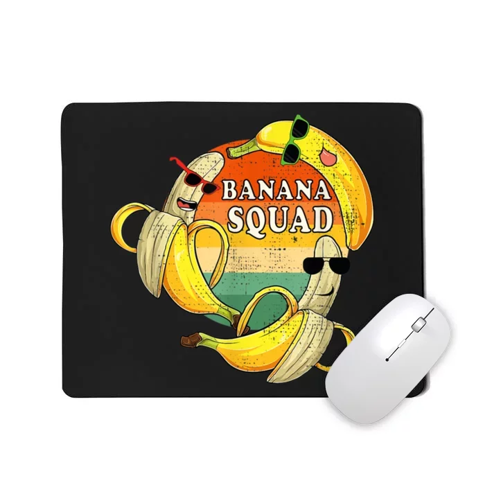 Banana Squad Summer Party Funny Banana Lover Fruit Mousepad