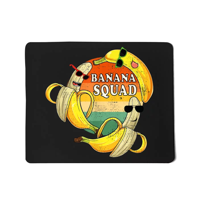 Banana Squad Summer Party Funny Banana Lover Fruit Mousepad