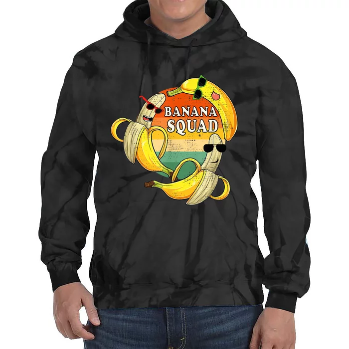 Banana Squad Summer Party Funny Banana Lover Fruit Tie Dye Hoodie