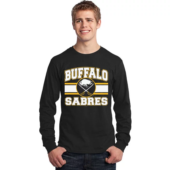 Buffalo Sabres Stripe Royal Blue Tall Long Sleeve T-Shirt