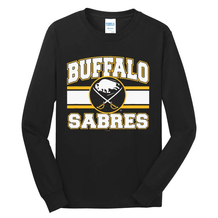 Buffalo Sabres Stripe Royal Blue Tall Long Sleeve T-Shirt