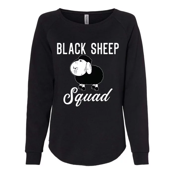 Black Sheepp Squad Funny Black Sheep Womens California Wash Sweatshirt