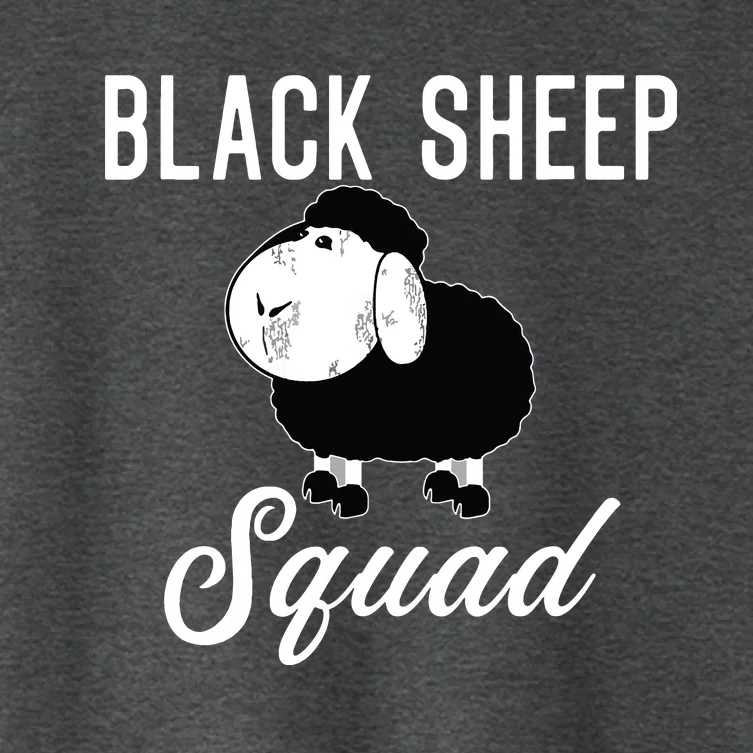 Black Sheepp Squad Funny Black Sheep Women's Crop Top Tee