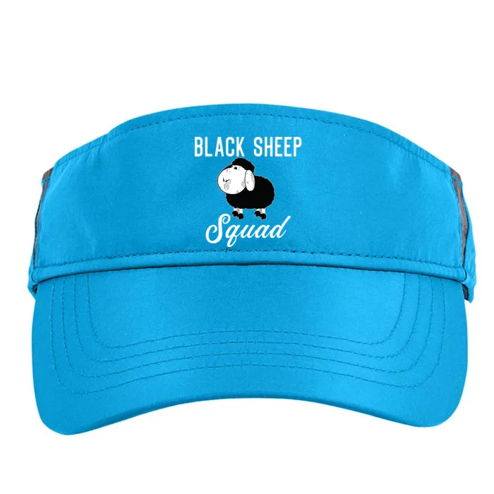 Black Sheepp Squad Funny Black Sheep Adult Drive Performance Visor