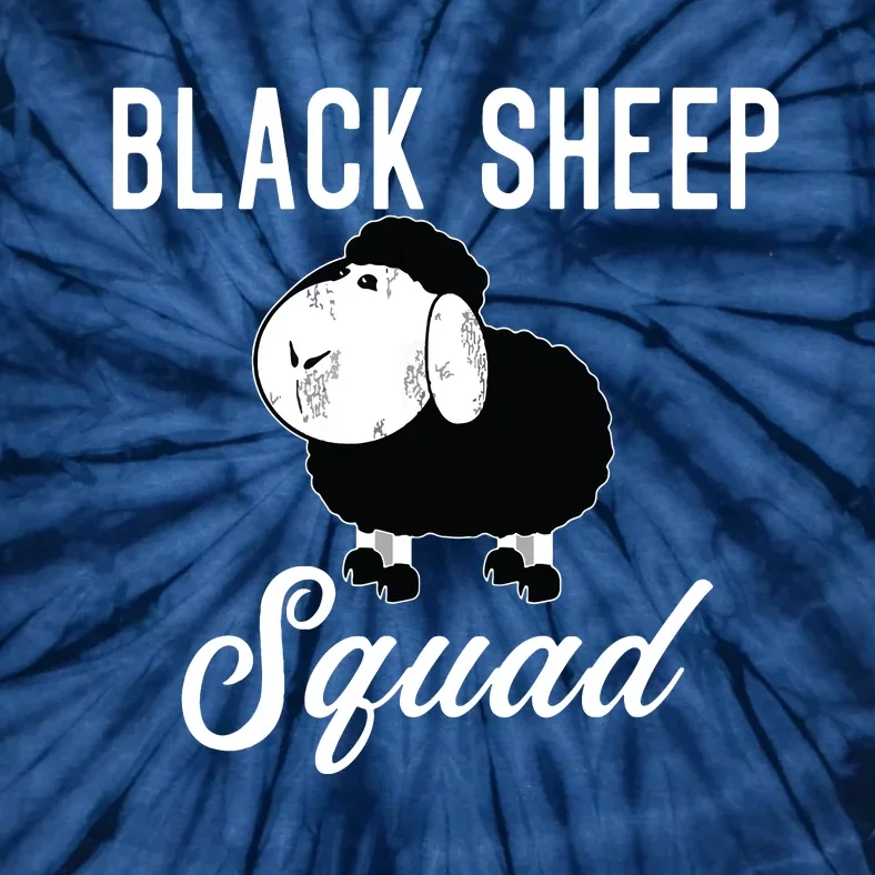 Black Sheepp Squad Funny Black Sheep Tie-Dye T-Shirt