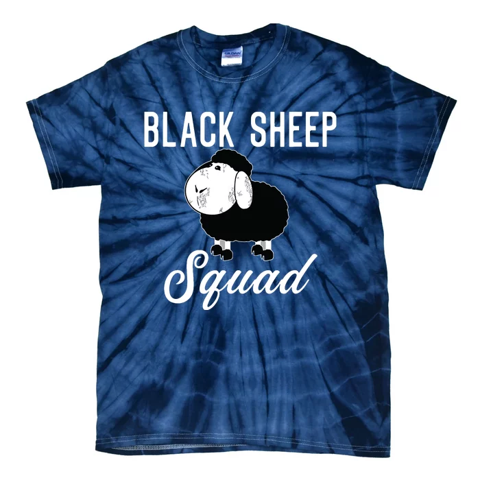 Black Sheepp Squad Funny Black Sheep Tie-Dye T-Shirt