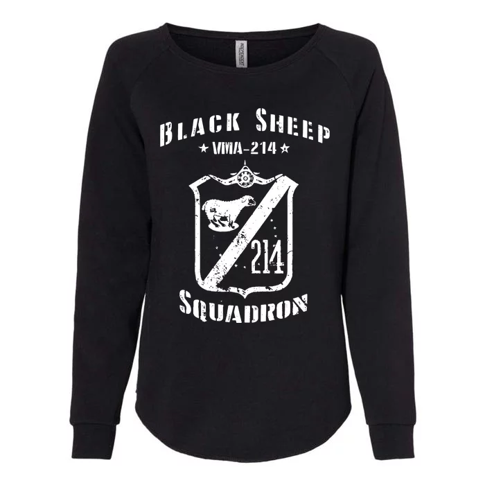 Black Sheepp Squadron VMA214 WWII Vintage Womens California Wash Sweatshirt