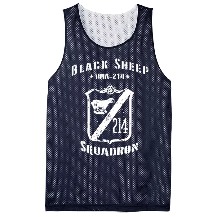 Black Sheepp Squadron VMA214 WWII Vintage Mesh Reversible Basketball Jersey Tank