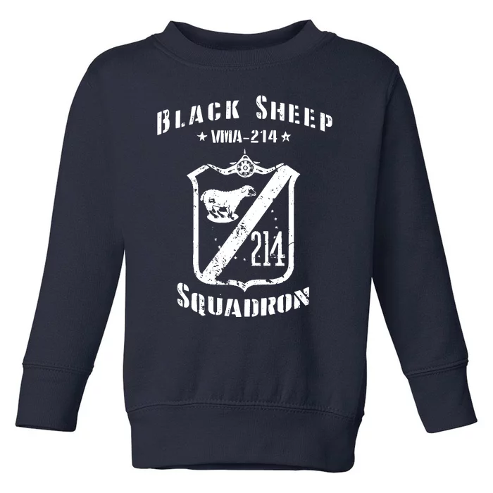 Black Sheepp Squadron VMA214 WWII Vintage Toddler Sweatshirt