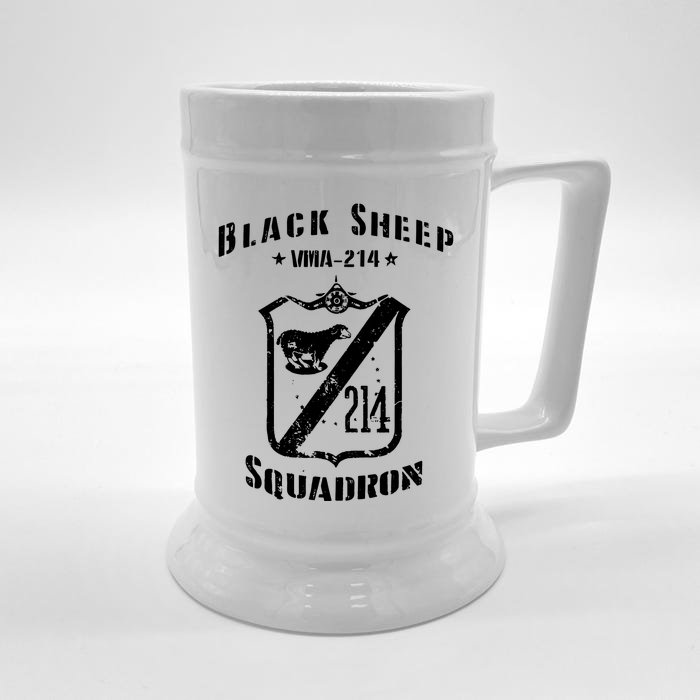 Black Sheepp Squadron VMA214 WWII Vintage Front & Back Beer Stein